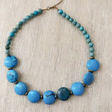 8127JN - Jada Turquoise Beaded Necklace