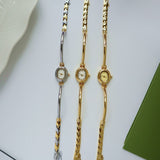 8115JW - Oval Bangle Style Watch