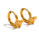 Butterfly Hoop Earrings