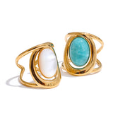 Teardrop Gemstone Ring