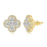 Diamond Clover Studs