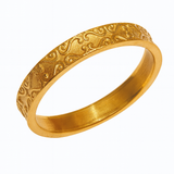 Textured Gold Band