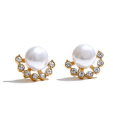 Pearl Crown Studs