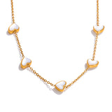 Heart Pearl Beaded Necklace