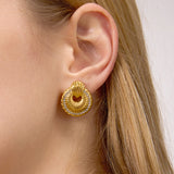 Hallow Thread Croissant Earrings
