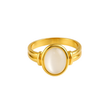 Classic Shell Stone Ring