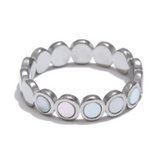 Beaded Silver Band - ring