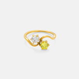 Wavy Two stone ring