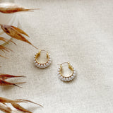 8394JE - Harlow Pearl Hoop Earrings
