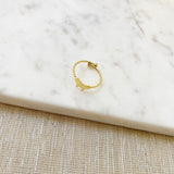 8328JR - Butterfly Mini Adjustable Gold Filled Ring