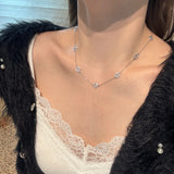 Seven Clover Station Necklace