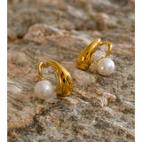 Twisted Pearl Earrings