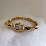 Gold Floral Watch