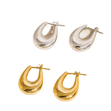 Classic Droplet Hoop Earrings