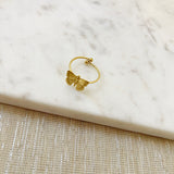 8329JR - Butterfly Adjustable Gold Filled Ring