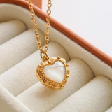 Vintage Heart Pendant Necklace