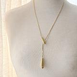JR8018JN - Devina Lariat Gold Filled Necklace