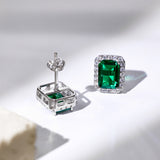 Emerald Cut Studs