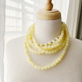 8806JN.b - Zahara Beaded Necklace in Yellow