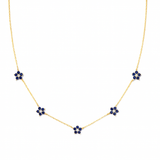 Sapphire Blossom Necklace