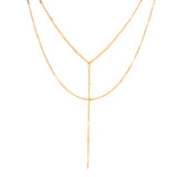 Dainty Y Layer Necklace