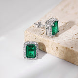 Emerald Cut Studs
