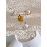 Pearl Crown Studs