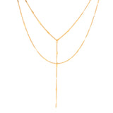 Dainty Y Layer Necklace