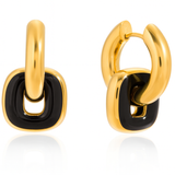 Double Ring Hoop Earrings