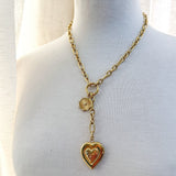 8105JN - Evie Lariat Heart Gold Filled Necklace