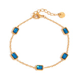 Sapphire Square Chain