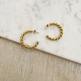 8837JE - Talley Gold Filled Hoop Earrings