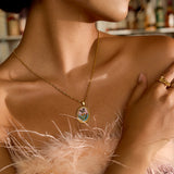 Oval Butterfly Pendant