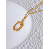 Halo Crystal Bee Pendant