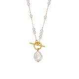 Knot & Pearl Drop Pendant