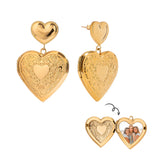 Heart Locket Pendant Earrings