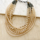8806JN.a - Zahara Beaded Necklace in Pink