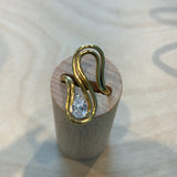 Twist Stone Adjustable Ring