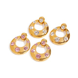 Pink and gold hoop