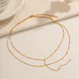 Dainty Y Layer Necklace