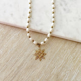 8390JN -  Zaria Pearl Beaded Necklace