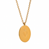 Birth Month & Flower Pendant - Small