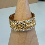 Braided Ring with Stones