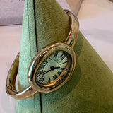 Oval Bangle Gold Watch