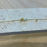 Rose drop bracelet