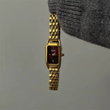 8111JW - Gold and Burgundy Watch