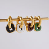 Double Ring Hoop Earrings