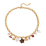 Flower Charm Necklace