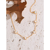 Heart Pearl Beaded Necklace