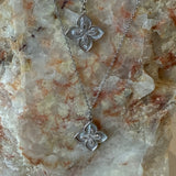 Silver 4 edge Flower